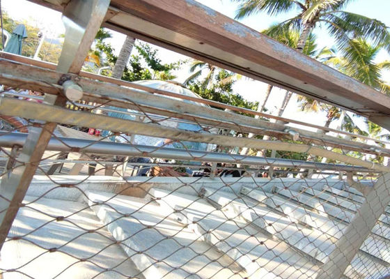 SS304 Stainless Steel Cable Netting with 7x7 and 7x19 High Tensile Strength for Architectural Wire Mesh