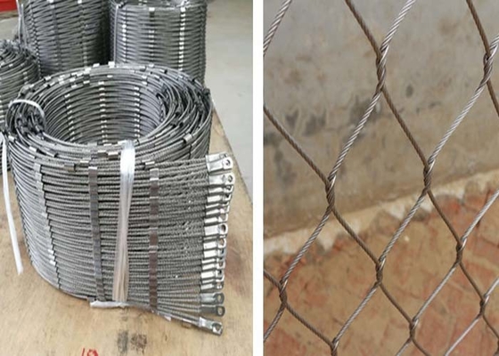 Flexible Stainless Steel Rope Cable Mesh For Safety Netting