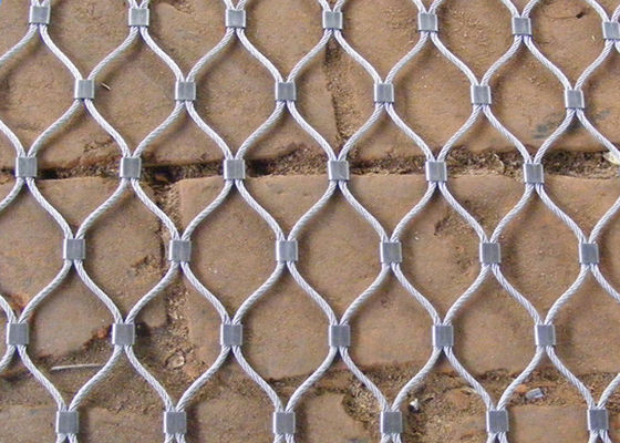 SUS 304 SUS 316 Stainless Steel Wire Rope Mesh with 1.2mm to 4.0mm Wire Diameter and 7x7 7x19 Cable Structure