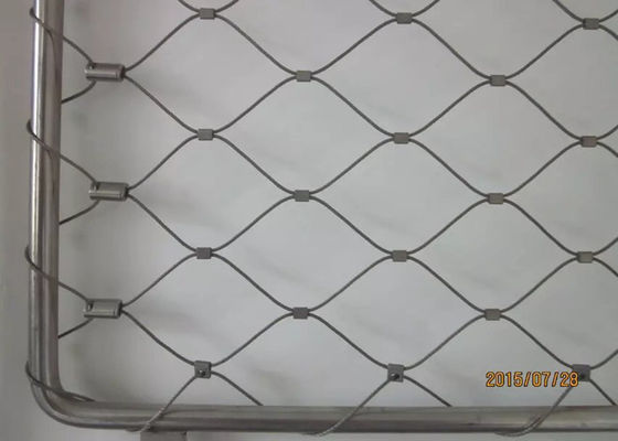 Stainless Steel Wire Rope Mesh Webnet with 7 x 7, 7 x 19, and 1 x 19 Rope Constructions for Architectural and Safety Applications