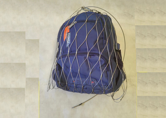 Safety Net Stainless Steel Cable Mesh For Bag / Anti-Theft Wire Rope Bag Mesh