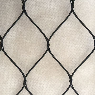 X-Type Infill Rope Mesh Balustrade Protective Net Black Oxide Wire Rope Mesh