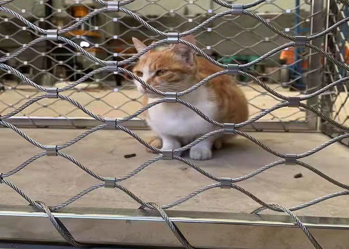 Polishing 1.2mm SUS304 Stainless Steel Wire Rope Mesh for Zoo Enclosure and Fence