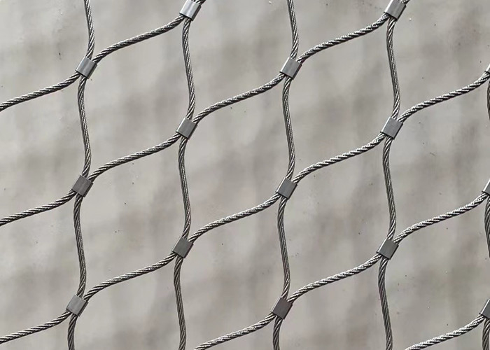 Durable Stainless Steel Cable Zoo Wire Mesh Enclosures For Lion