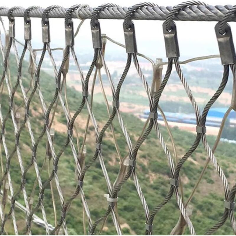 Diamond Stainless Steel Cable Mesh for Bridge Safety Protection Anti-Falling Net