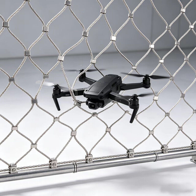5mm Wire Diameter Anti Drone Net with 500mm Hole Size in SUS 304 SUS 316 for Anti UAV Net Protection