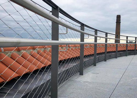 Reticolato architettonico dicaduta sospeso di sicurezza con la maglia del cavo di acciaio inossidabile 3,0 millimetri di cavo