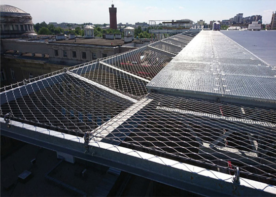 Il reticolato della sicurezza di acciaio inossidabile evita la caduta altezza per il foro architettonico di millimetro 90*90 millimetro della rete metallica 3,0