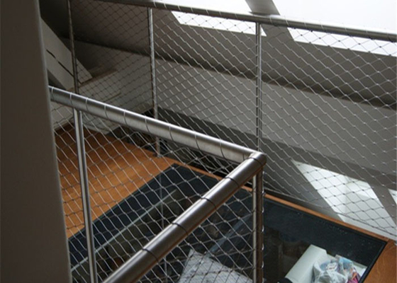 Cavo architettonico Mesh Height di protezione di caduta di acciaio inossidabile 2,0 m.