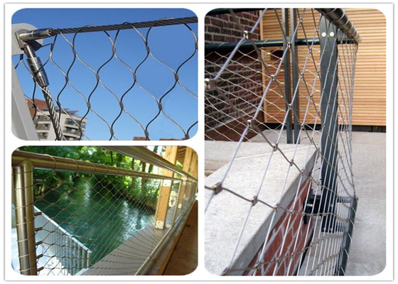 Cavo architettonico Mesh Balustrade Of Balcony Terrace della tela