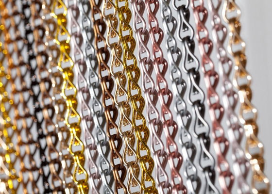 Mostra decorativa Hall Chain Link Fly Screen 90x210cm