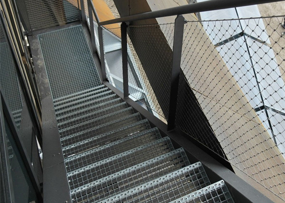 Cavo architettonico Mesh With Ferrules Grid della scala 1,2 millimetri di cavo resistente alla corrosione