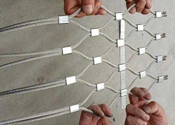 Protezione di Mesh Excellent Flexibility Architectural Safety del cavo di acciaio ad alta resistenza