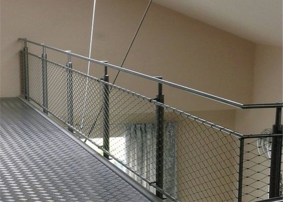 Foro di Mesh Netting 300x300mm della corda di acciaio inossidabile del balcone 1.2mm