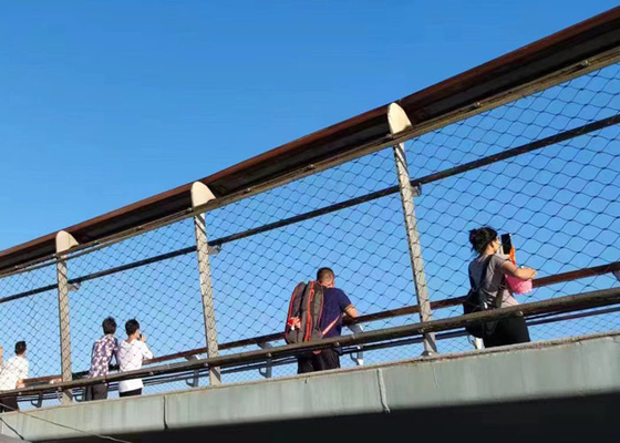 316 X tendono il cavo flessibile Mesh For Bridge di acciaio inossidabile della sicurezza