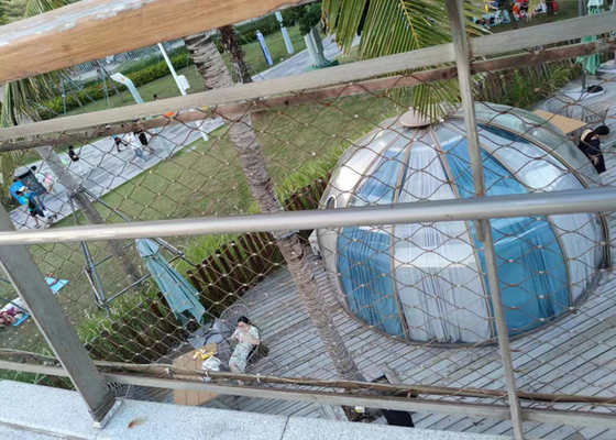 316 X tendono il reticolato flessibile della sicurezza con di cavo 60x60 millimetro della balaustra i 2,0 millimetri pieni