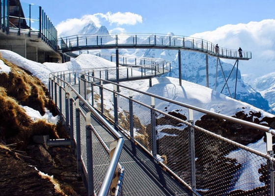 Alcali del reticolato di sicurezza di acciaio inossidabile anti con la maglia del cavo 4,0 millimetri di cavo