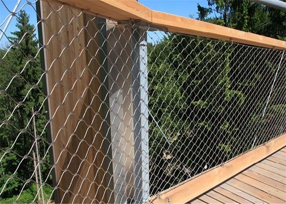 Corrosione di Mesh Netting 2.0mm del recinto del cavo metallico di prevenzione Sus304 di caduta anti