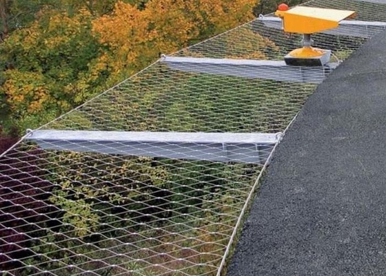 reticolato resistente all'acido di sicurezza della pista degli aerei della maglia 300*300mm del cavo di acciaio inossidabile