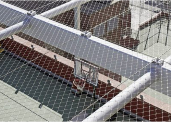 Maglia del cavo della balaustra di acciaio inossidabile che cattura con la rete l'anti foro acido di 25*25mm