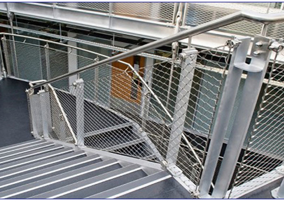 Corda su misura Mesh For Staircase Anti Acid di acciaio inossidabile SUS304 di 2.0mm
