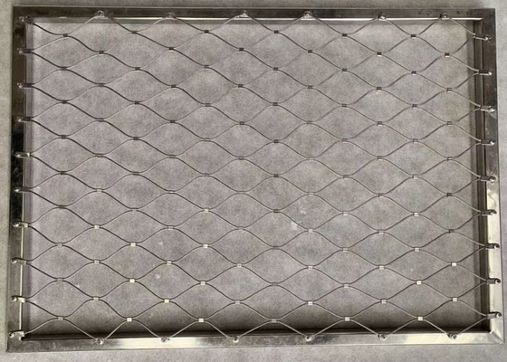 la balaustra di prevenzione di caduta 0.5-30meter cabla il cavo di Mesh With Frame 2.0mm