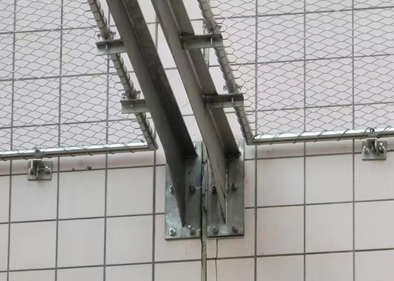 La X personalizzabile tende la prova del tempo della corda di acciaio inossidabile di Mesh Fence With 2.0mm del cavo