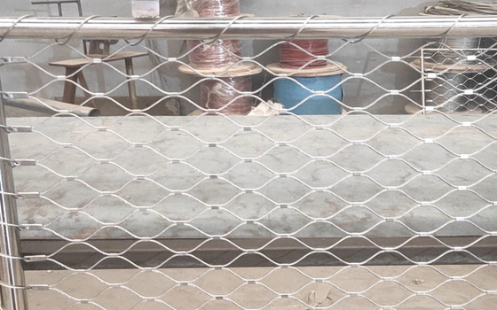 La X ad intelaiatura d'acciaio inossidabile tende la rete metallica della corda di Mesh Fence 2.0mm del cavo