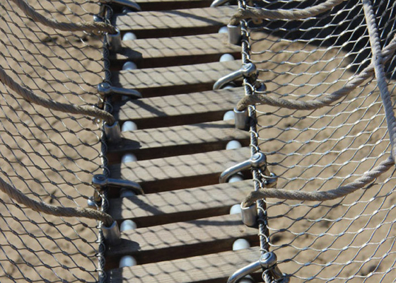 Acido di Mesh Protection Netting del cavo della corda di acciaio inossidabile di SUS304 Playgroud anti