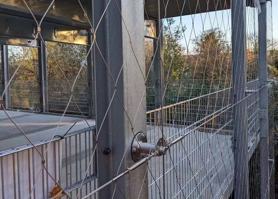 Reticolato del cavo di Mesh Fence Flexible Stainless Steel della corda per la costruzione
