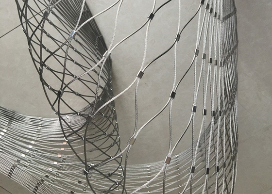 Buona sicurezza flessibile di Mesh Stainless Steel For Suspended della corda