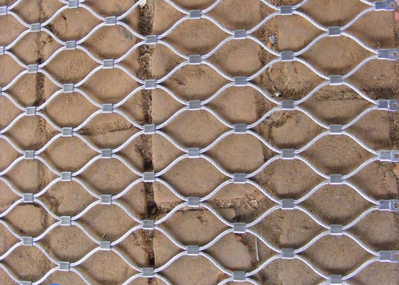 Corrosivo eccellente di Mesh For Amusement Rides Anti del cavo metallico di acciaio inossidabile di flessibilità