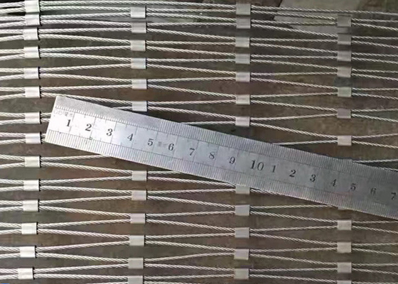 Puntale su misura Mesh Non Rusting For Fencing di acciaio inossidabile della corda 2.5mm di flessibilità