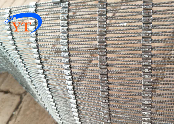 Cavo metallico Mesh Flexibility Customized Stainless Steel del fermaglio non che arrugginisce per il recinto