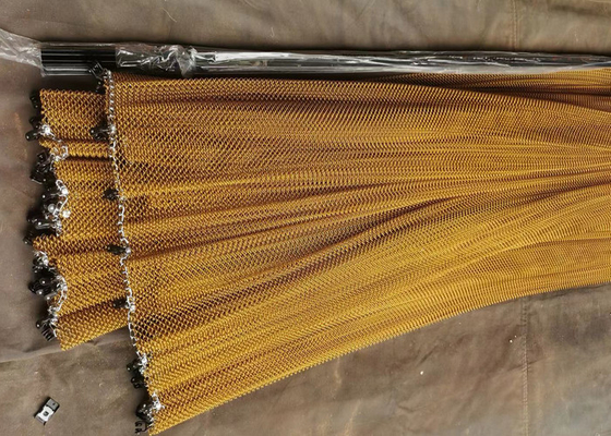 alluminio della tenda dello schermo del collegamento a catena del divisorio della decorazione di 1mm con colore