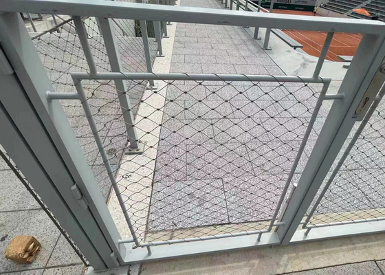 Rete a maglie in fune metallica resistente alla corrosione Aisi 316 come rete di sicurezza per balaustre