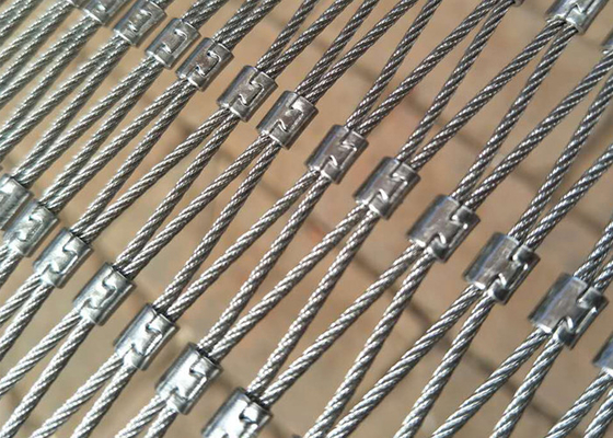 La X tende la rete della corda di Mesh High Strength Stainless Steel del cavo della balaustra di 25x25mm