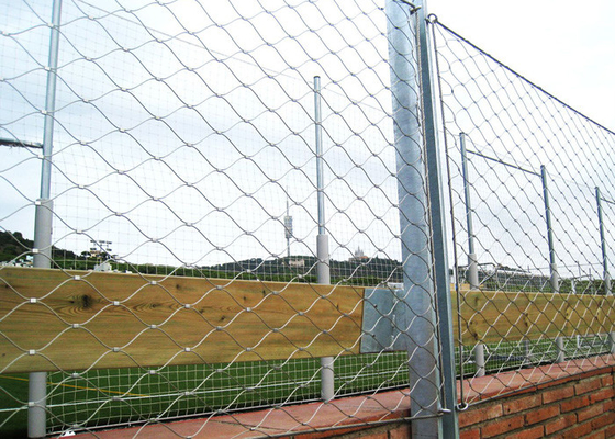 7 X7 Barustrade Cable Mesh, Stainless Steel Wire Rope Net su misura
