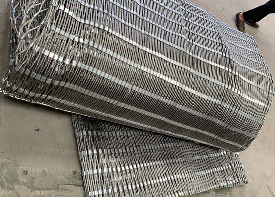 Anti Acid Anti Alkali Balustrade Cable Mesh 6,0 mm 100 * 100 foro