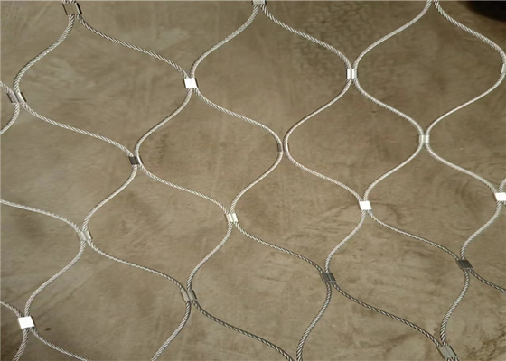 SS316 Diamante Flessibile Inossido Griglia di Cavo Zoo Aviaria Recinzione Anticorrosione