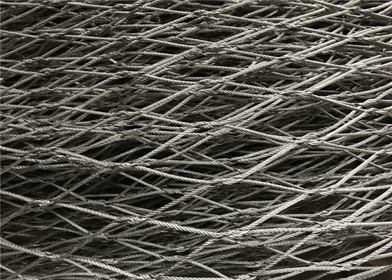 Diamante in acciaio inossidabile rete di filo aviario Zoo rete di corda flessibile