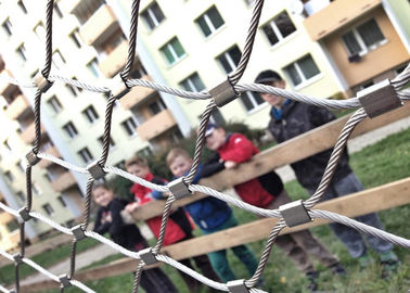 Tessuto a maglia del cavo metallico di AISI 316, maglia flessibile del cavo dell'acciaio inossidabile per il balcone