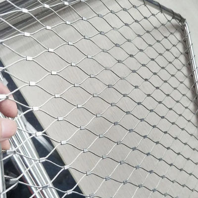 Ferrule bellezza a maglia fibra fibra flessibile rete di cavi per zoo recinto