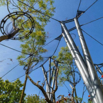 Acciaio inossidabile filo di corda zoo Animali recinto uccelli aviario Ferrule rete