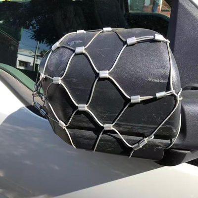 Anti-furto auto specchietto laterale Acciaio inossidabile Corde mesh sacchetto