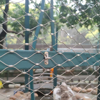 316 Flessibile Stainless Steel Wire Rope Zoo Mesh Per Animali