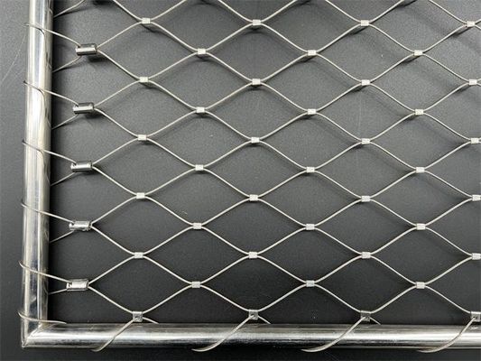 SS316 7*7 Acciaio inossidabile Barustrade Cable Mesh Per Scala