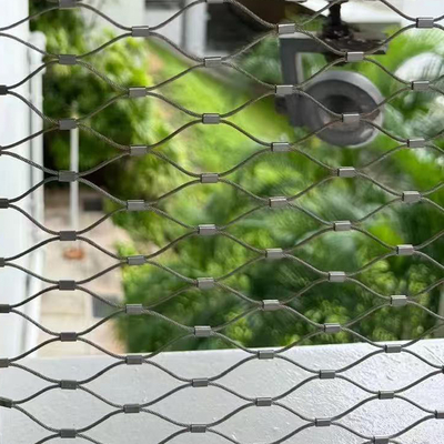 Griglie di rete di filo di cavo flessibile in acciaio inossidabile per aviarie per uccelli - grado 316