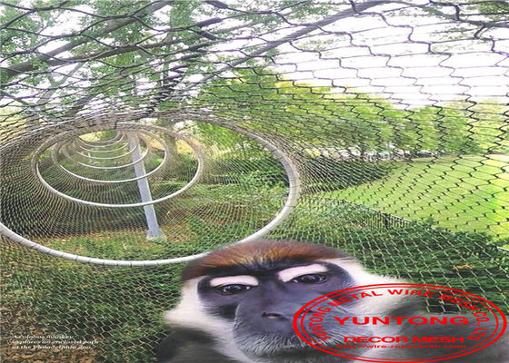 Sicurezza tessuta mano della rete metallica del reticolato del cavo dell'acciaio inossidabile per lo zoo