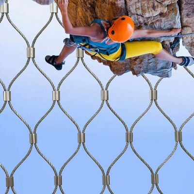 Rete di protezione per le ringhiere di corde in acciaio inossidabile tipo X